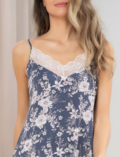 Длинный халат трикотажная вискоза Mia-Amore CHLOE 1769, Цвет: мультиколор, Размеры: 4XL/5XL, изображение 4