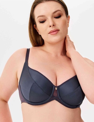 Бюстгальтер мягкий Milavitsa 105910 / 115910 антрацит, Цвет: антрацит, Размеры: 75H, изображение 3