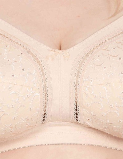 Мягкий хлопковый бюстгальтер без косточек Milavitsa 108180 / 118180 нюд, Цвет: нюд, Размеры: 90B, изображение 3