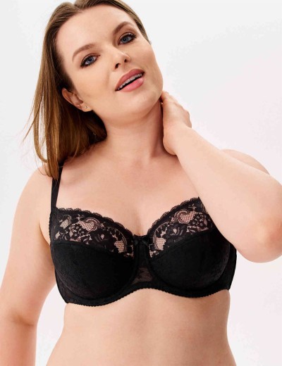 Бюстгальтер полумягкий Milavitsa 116180 черный, Цвет: черный, Размеры: 85B, изображение 3 Бюстгальтер полумягкий Milavitsa 116180 черный, Цвет: черный, Размеры: 85B, изображение 3