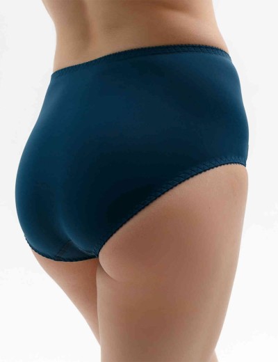 Трусы слипы высокие Milavitsa 256180 синий топаз/нюд, Цвет: синий топаз/нюд, Размеры: 3XL, изображение 2