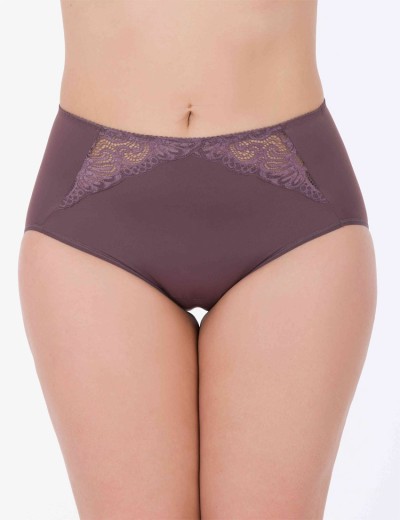 Высокие трусы слипы Milavitsa 260200 шоколадный трюф, Цвет: шоколадный трюф, Размеры: 2XL, изображение 3