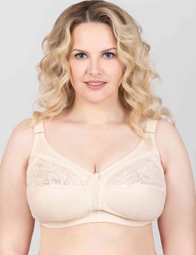 Бюстгальтер мягкий без каркасов Misstyle 4120 / 4121 бежевый, Цвет: бежевый, Размеры: 90I, изображение 3