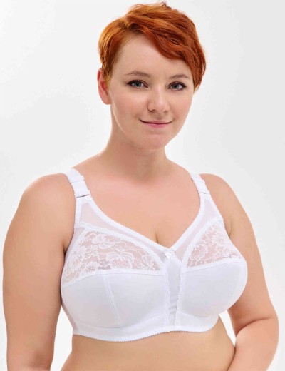 Бюстгальтер мягкий без каркасов Misstyle 4120 / 4121 белый, Цвет: белый, Размеры: 90J, изображение 3