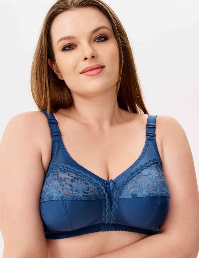 Бюстгальтер мягкий без каркасов Misstyle 4120 / 4121 французский синий, Цвет: французский синий, Размеры: 80D, изображение 3