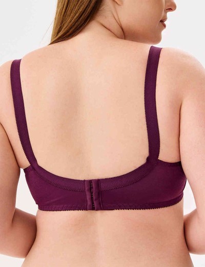 Бюстгальтер мягкий без каркасов Misstyle 4120 / 4121 темный виноград, Цвет: темный виноград, Размеры: 80E, изображение 2