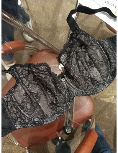 Бюстгальтер мягкий с подкроем Akcent A-48 M, Цвет: черный, Размеры: 105D, изображение 3