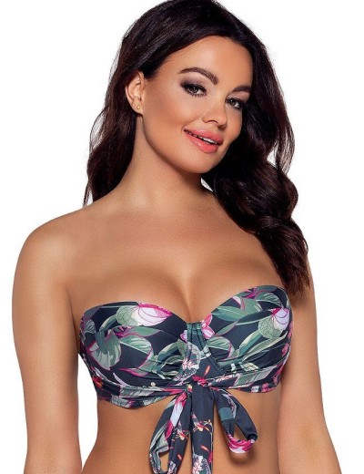 Пляжный бюстгальтер бандо AVA SK167 P-UP, Цвет: темно-синий, Размеры: 95D, изображение 3