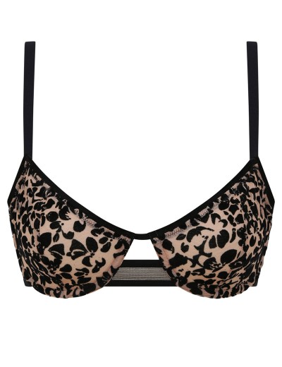 Мягкий бюстгальтер на каркасах Dim CHIC LINE 0CDU черный лепесток, Цвет: черный лепесток, Размеры: 75D, изображение 9