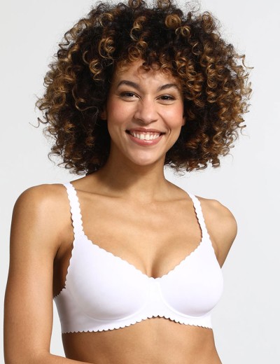 Бесшовный бюстгальтер Dim BODY TOUCH 040A белый, Цвет: белый, Размеры: 70C, изображение 3