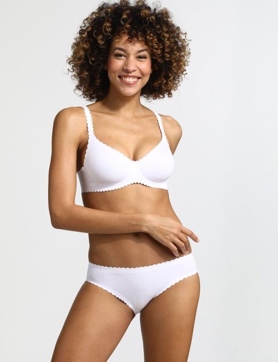 Бесшовный бюстгальтер Dim BODY TOUCH 040A белый, Цвет: белый, Размеры: 70C, изображение 5