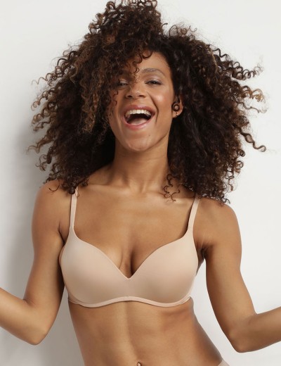 Бюстгальтер пуш-ап без косточек Dim INVISIFREE 07HE телесный, Цвет: телесный, Размеры: 75A, изображение 3