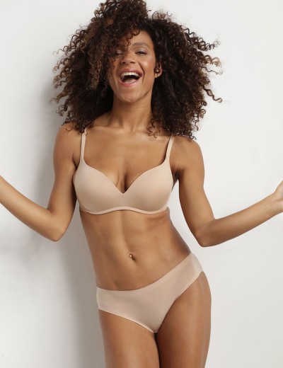 Бюстгальтер пуш-ап без косточек Dim INVISIFREE 07HE телесный, Цвет: телесный, Размеры: 75A, изображение 4