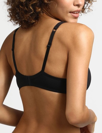 Гладкий бюстгальтер на каркасах Dim GENEROUS INVISIBLE 0CS8 черный, Цвет: черный, Размеры: 75C, изображение 2