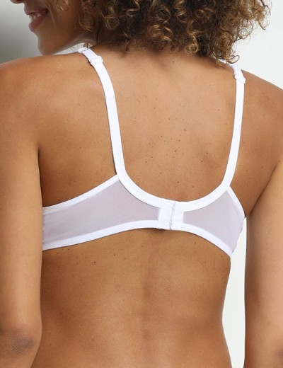 Бюстгальтер с мягкой чашкой Dim GENEROUS BRODERIE 0ASD белый, Цвет: белый, Размеры: 75B, изображение 2
