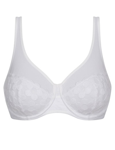 Бюстгальтер с мягкой чашкой Dim GENEROUS BRODERIE 0ASD белый, Цвет: белый, Размеры: 75B, изображение 6