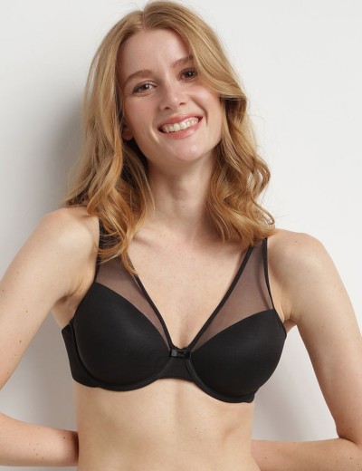 Бюстгальтер с поролоном Dim GENEROUS 09A0 черный, Цвет: черный, Размеры: 75C, изображение 3