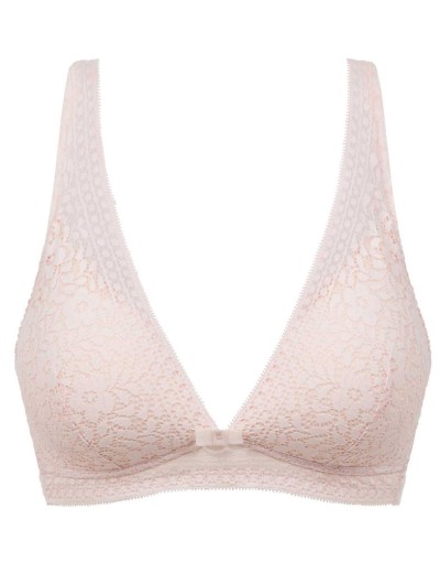 Кружевной бюстгальтер бралетт без косточек Dim SUBLIM 0CDM белая роза, Цвет: белая роза, Размеры: 70B, изображение 6