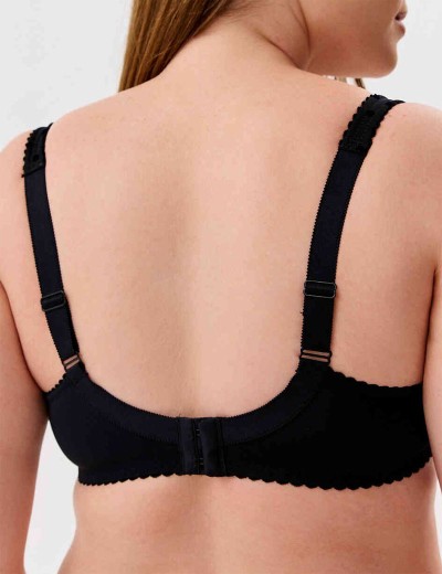 Бюстгальтер полумягкий Elli 9090 черный бархат, Цвет: бархат черный, Размеры: 85C, изображение 5