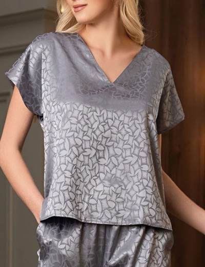 Атласный костюм Mia-Amore JOANNA 7316 серебристый, Цвет: серебристый, Размеры: M, изображение 5