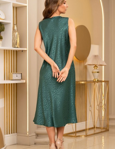 Атласная сорочка большого размера Mia-Amore JOANNA 7318 изумрудный, Цвет: изумрудный, Размеры: 5XL, изображение 2