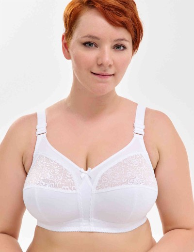 Бюстгальтер мягкий без косточек Milavitsa 104080 / 104081 / 124080 белый, Цвет: белый, Размеры: 80F, изображение 3