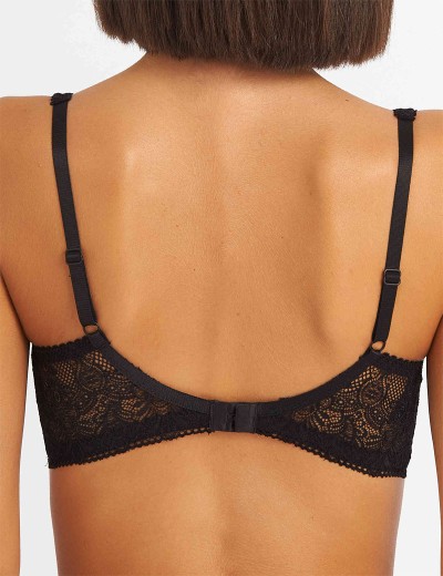 Бюстгальтер балконет Simona M 608 черный-сетка, Цвет: черно-сетка, Размеры: 80C, изображение 2