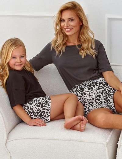 Пижама женская с шортами Taro 2885 NAOMI графит/белый, Цвет: графит/белый, Размеры: XL, изображение 3