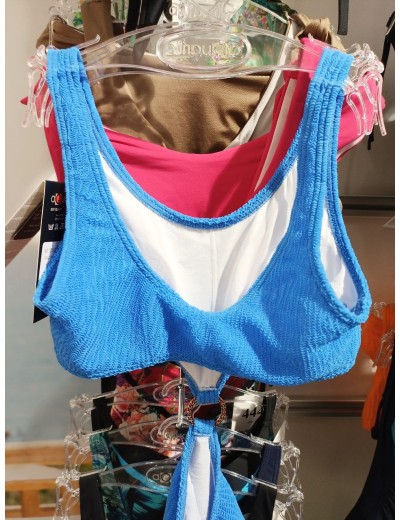 Голубой купальник монокини Aquarilla 429 PIA blue, Цвет: голубой, Размеры: 70C, изображение 3