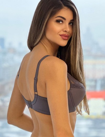 Бюстгальтер балконет Albina L AFINA 8085 пурпурный ясень, Цвет: пурпурный ясень, Размеры: 75F, изображение 2