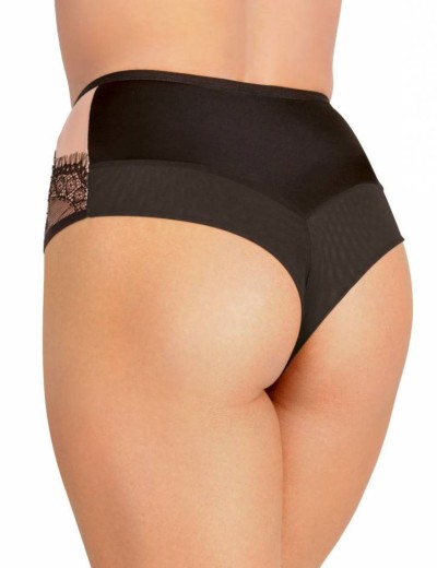 Трусы бразилиана высокие Ava JARDIN 2008 braz черный, Цвет: черный, Размеры: L, изображение 2