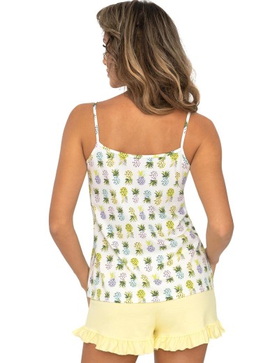 Пижама топ с шортами Donna ANANAS 1/2 pyjamas, Цвет: желтый, Размеры: XL, изображение 2