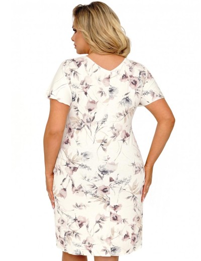 Сорочка с коротким рукавом Donna BELINDA PLUS nightdress, Цвет: экрю, Размеры: 3XL, изображение 2