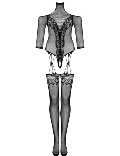 Боди-комбинезон сетка Obsessive G 333, Цвет: черный, Размеры: S/M/L, изображение 4