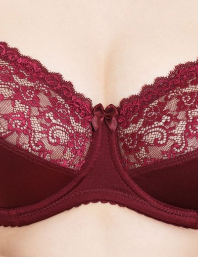 Бюстгальтер мягкий Simona M 912 бордо, Цвет: бордо, Размеры: 85E, изображение 3