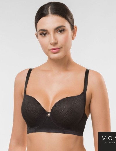 Бюстгальтер с мягкими чашками VOVA FUSION V11210 черный, Цвет: черный, Размеры: 75D, изображение 3