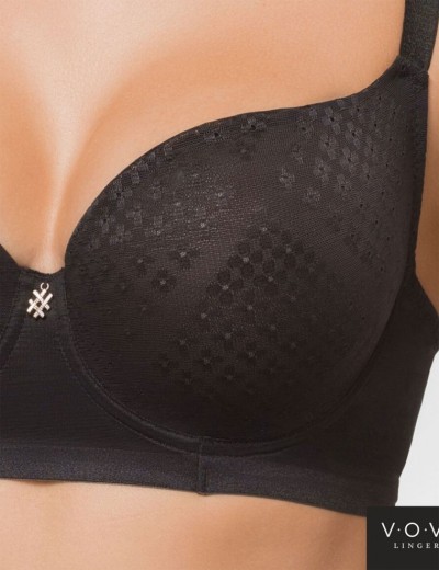 Бюстгальтер с мягкими чашками VOVA FUSION V11210 черный, Цвет: черный, Размеры: 75D, изображение 4