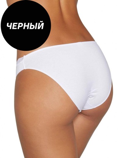 Трусы слипы-мини хлопковые Ysabel Mora 19681 MINI черный, Цвет: черный, Размеры: M, изображение 2