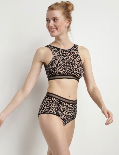 Высокие трусы слипы Dim CHIC LINE 0CDX черный лепесток, Цвет: черный лепесток, Размеры: XXS, изображение 3