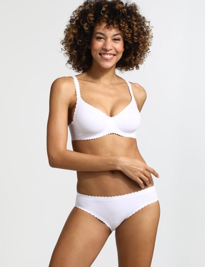 Бесшовные трусики слипы Dim BODY TOUCH 3255 белый, Цвет: белый, Размеры: XXS, изображение 3