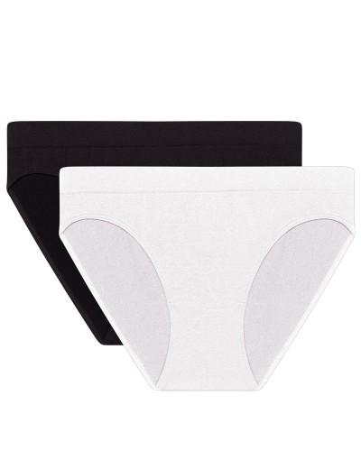 Комплект трусиков Dim ECO 05E0 (2 шт) черный и белый, Цвет: черный/белый, Размеры: XS/S, изображение 3