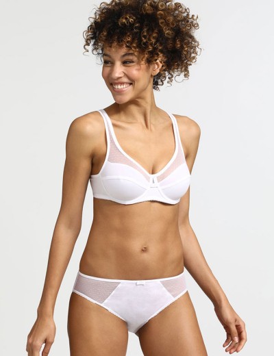 Трусы слипы Dim GENEROUS ORGANIC COTTON 0ASG белый, Цвет: белый, Размеры: XS, изображение 3