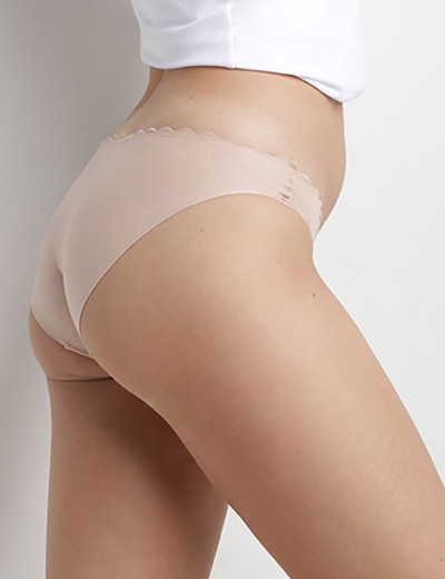 Комплект трусиков из хлопка Dim BODY TOUCH Cotton 04NR (2 шт) телесный и белый, Цвет: телесный/белый, Размеры: S/M, изображение 2