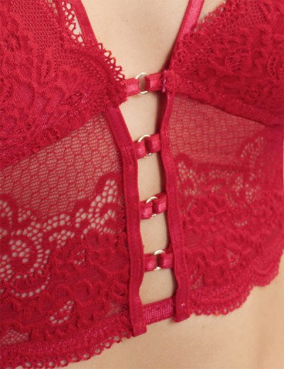 Красный кружевной бралетт Esotiq TRIXIE 40150, Цвет: красный, Размеры: L, изображение 6