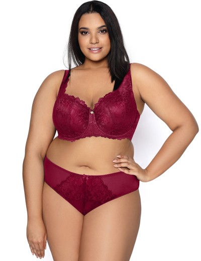 Бюстгальтер балконет тюльпан MAT CARMELA burgund M-053-22, Цвет: бургунди, Размеры: 65C, изображение 2