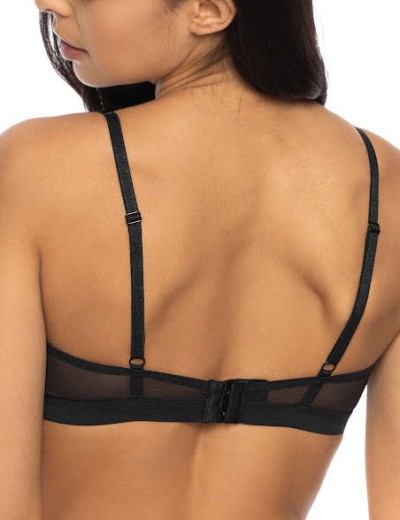 Треугольный бюстгальтер без косточек MAT PERCY czarno-czerwony M-3530-0, Цвет: черный с красным, Размеры: 70E, изображение 2