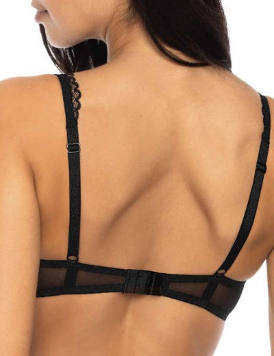 Кружевной бюстгальтер с плотной чашкой MAT PERCY czarno-czerwony M-3530-22, Цвет: черный с красным, Размеры: 65C, изображение 2