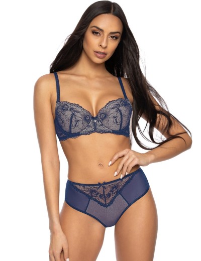 Трусы слипы MAT PERCY bezowo-granatowy F-3530-5, Цвет: синий с бежевым, Размеры: S, изображение 3