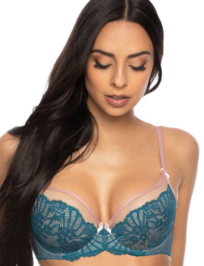 Бюстгальтер с мягкой чашкой MAT SYBILLA turkus M-3525-2, Цвет: бирюзовый, Размеры: 70F, изображение 3