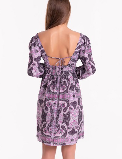 Платье с завышенной талией Mia-Mia ALBA 16501, Цвет: cиреневый, Размеры: L, изображение 5